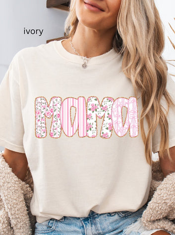 Mama/Gigi/Nana/Yaya/Mimi Floral Tee