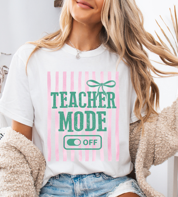 Teacher Mode- off